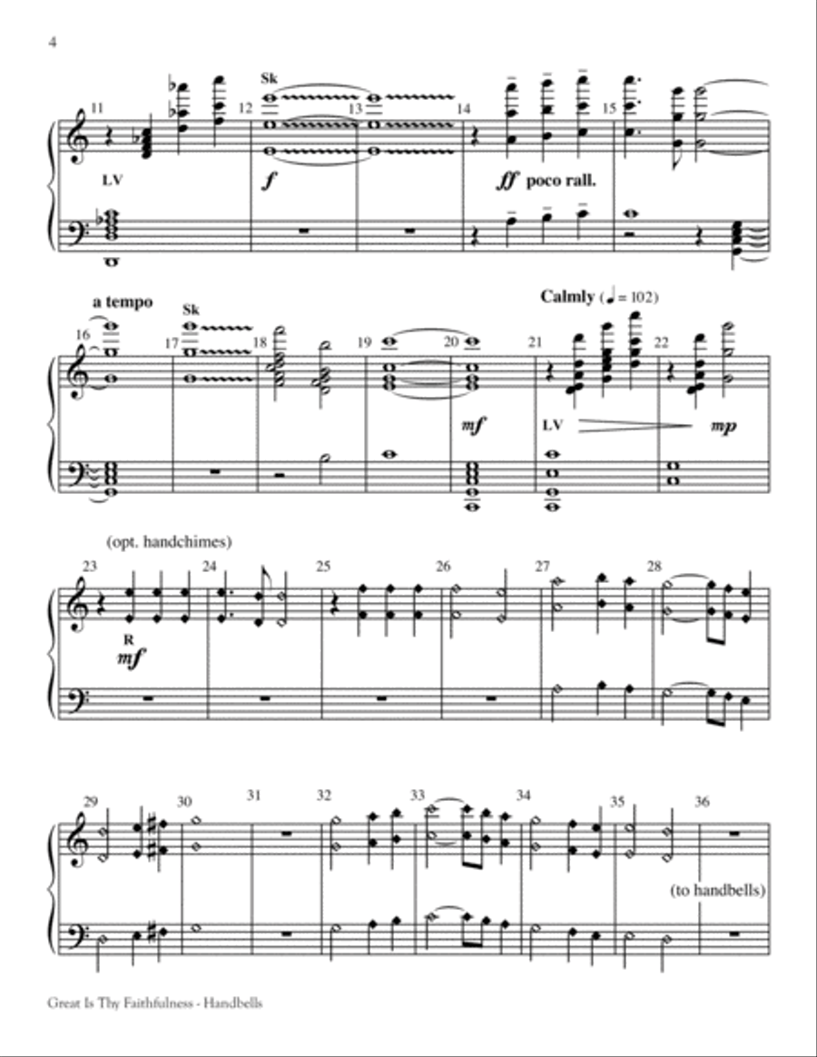 Great Is Thy Faithfulness 4-Part scores gallery preview page 3