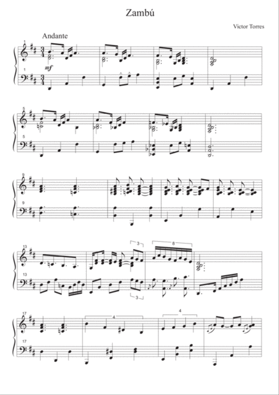 Zambú Zambú Small Ensemble scores gallery preview page 1