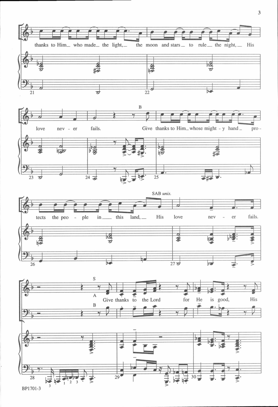 His Love Never Fails SA scores gallery preview page 4