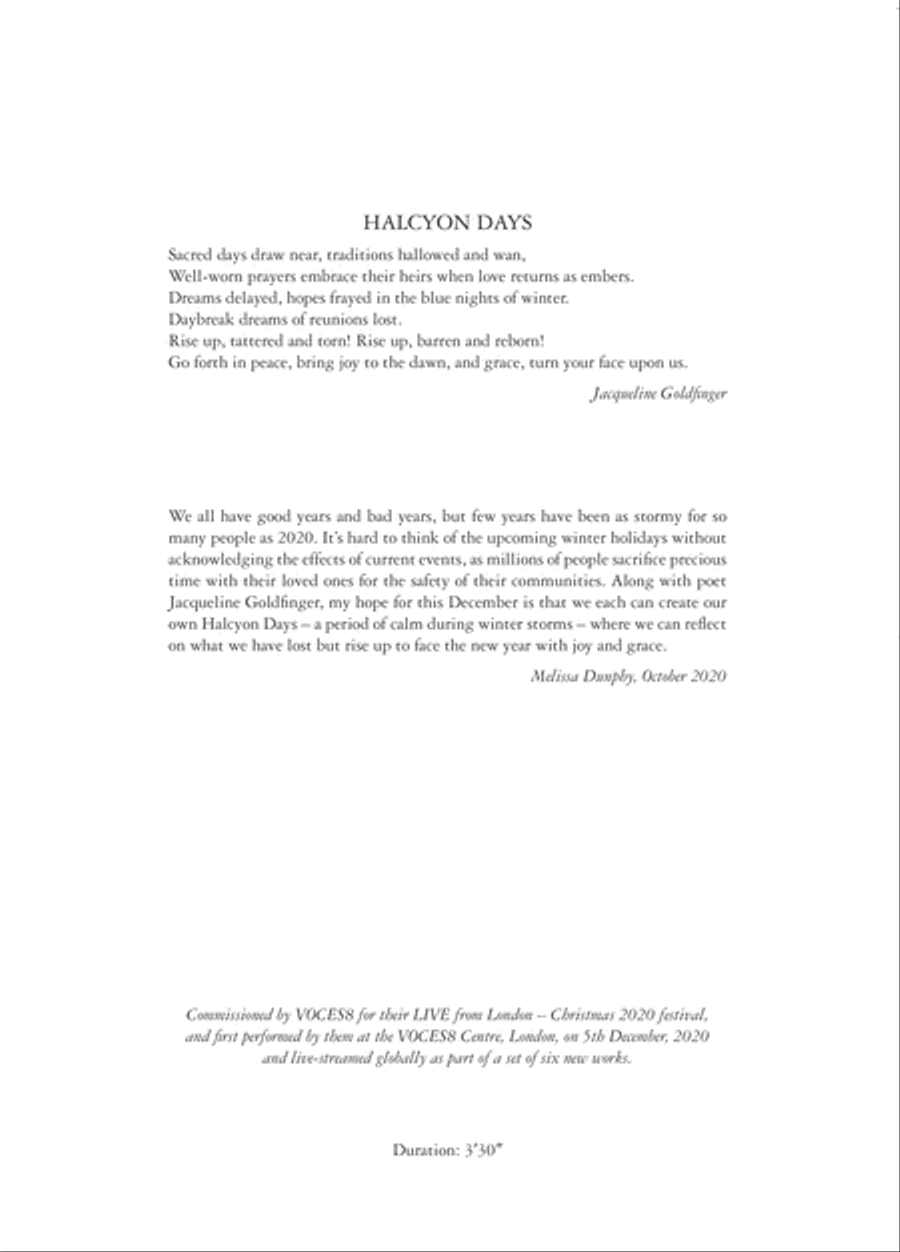 Halcyon Days 4-Part scores gallery preview page 3
