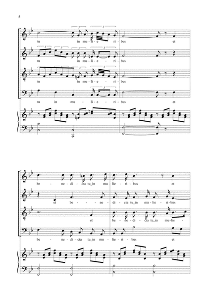 AVE MARIA by F. Schubert - Arr. for SATB Choir and Piano - Latin Lyrics image number null