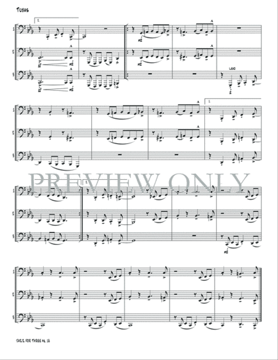 Jazz for Three Small Ensemble scores gallery preview page 20
