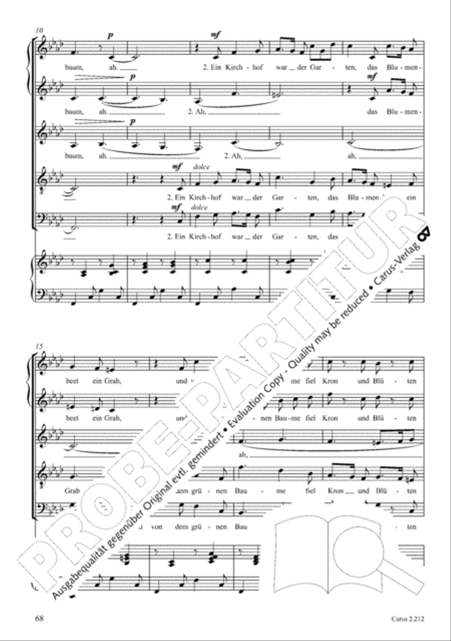 Love songs. Choral collection with CD 4-Part scores gallery preview page 60