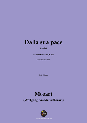 Book cover for W. A. Mozart-Dalla sua pace(Aria),in G Major