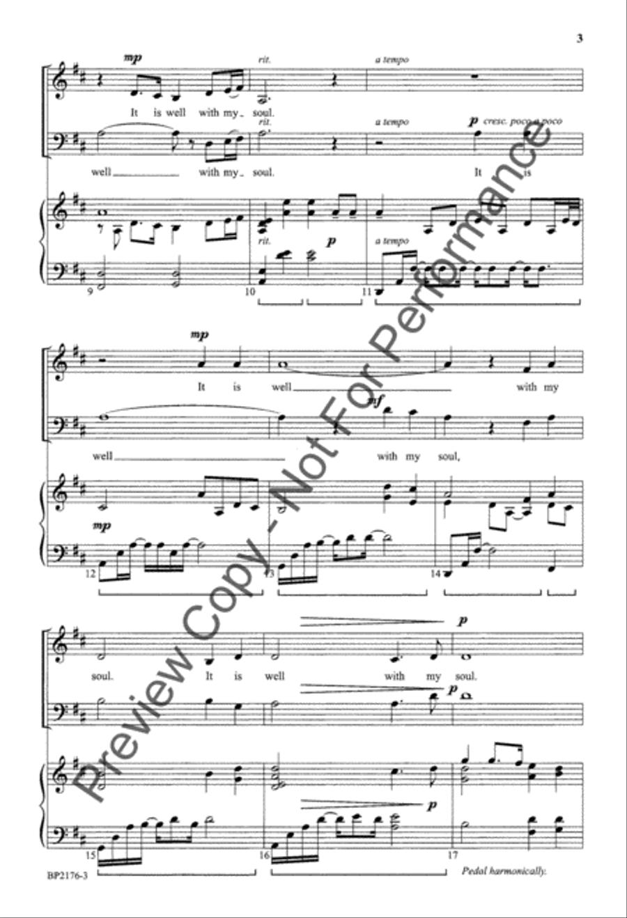 It Is Well 4-Part scores gallery preview page 4