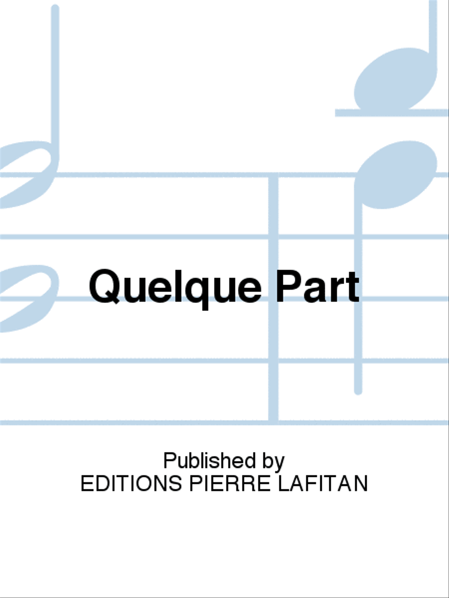 Quelque Part Guitar scores gallery preview page 1