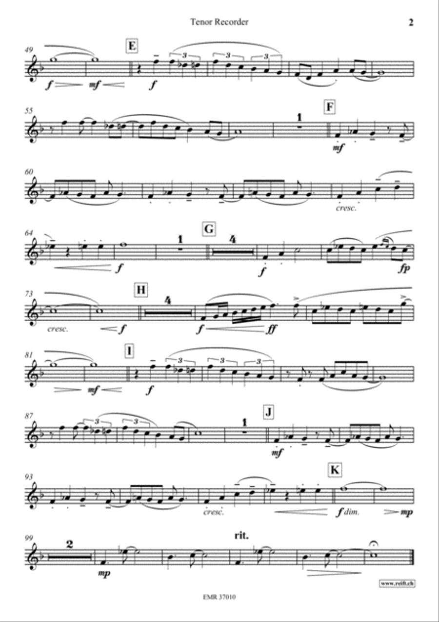 Slap That Bass Tenor Recorder scores gallery preview page 3