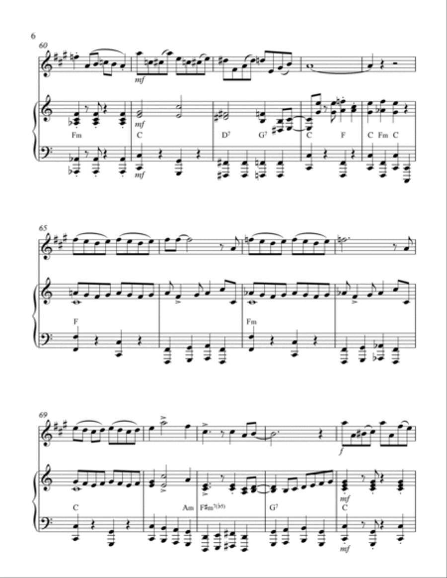 The Flapper;s Ball: Alto Sax & Piano Woodwind Duet scores gallery preview page 6