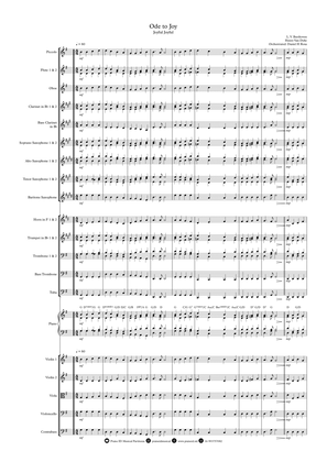 Ode to Joy - Joyful Joyful - (Christmas Carol) Easy Orchestral Arrangement