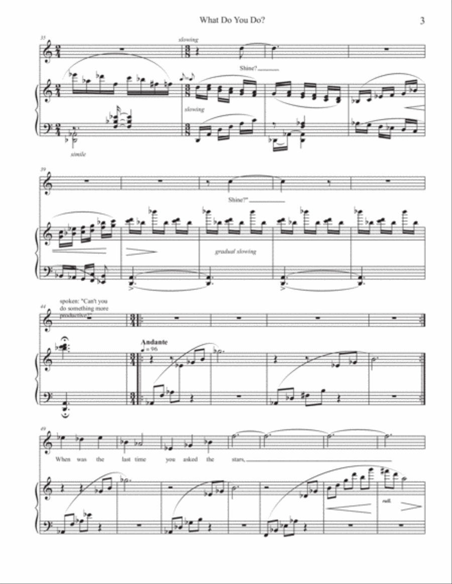 What Do You Do? Voice Solo scores gallery preview page 3