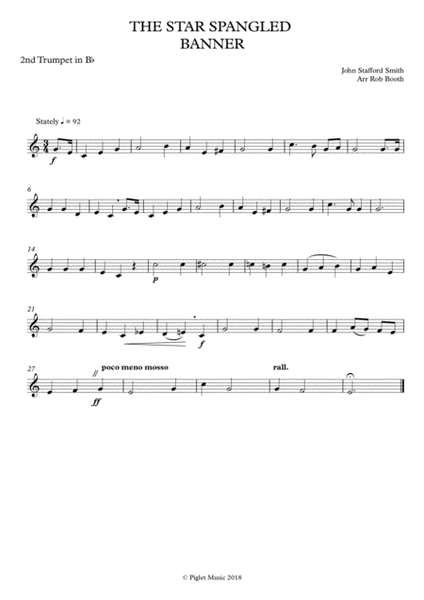 The Star Spangled Banner - For Brass Quintet image number null