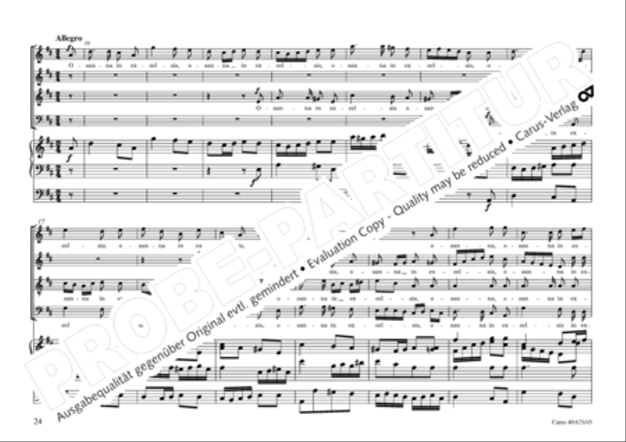 Mass in G Major 4-Part scores gallery preview page 27