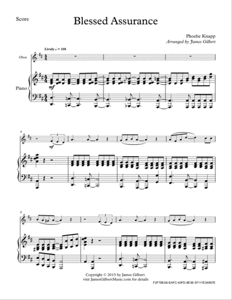Blessed Assurance Blessed Assurance Piano scores gallery preview page 2