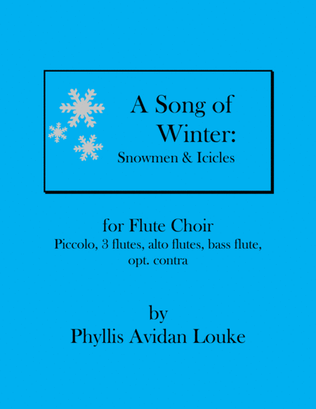 Book cover for A Song of Winter for Flute Choir
