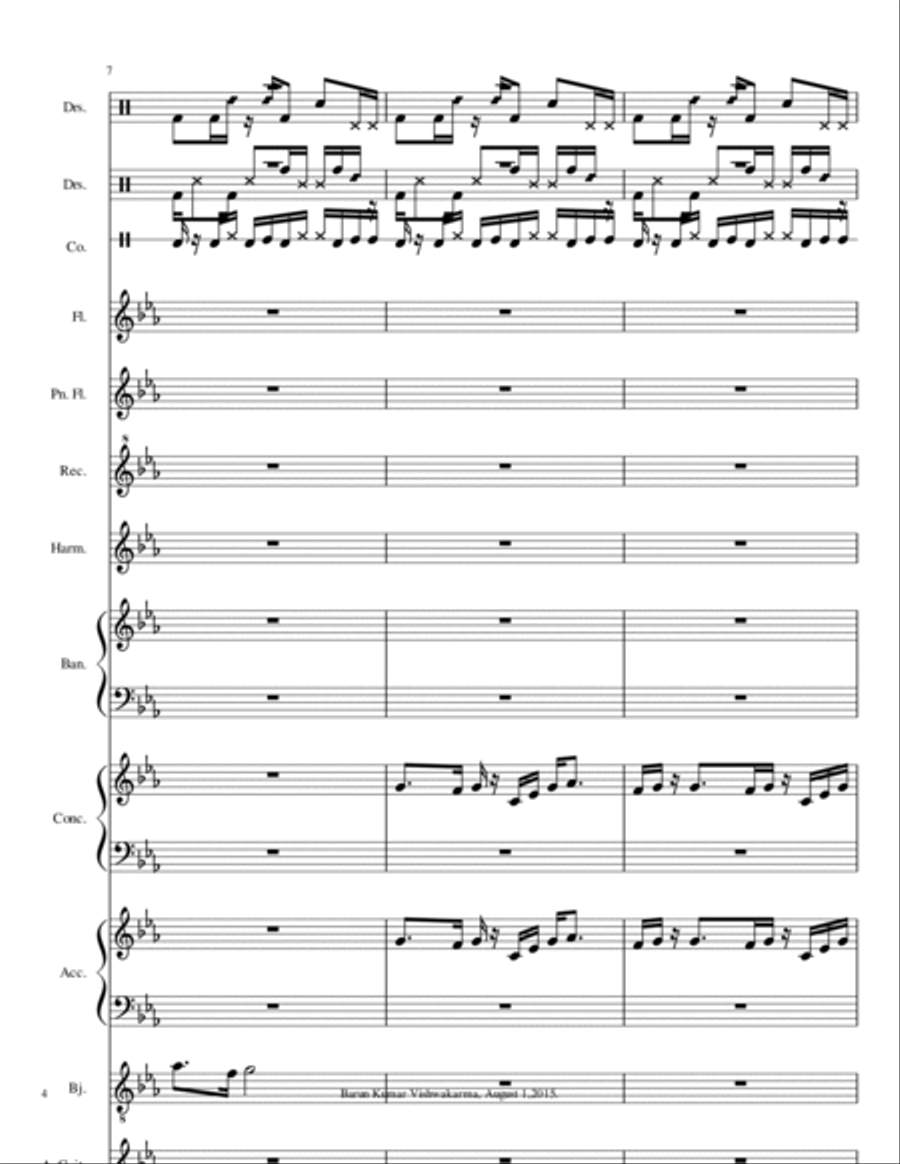 Barun2WaltzFilmDanceMusic Small Ensemble scores gallery preview page 4
