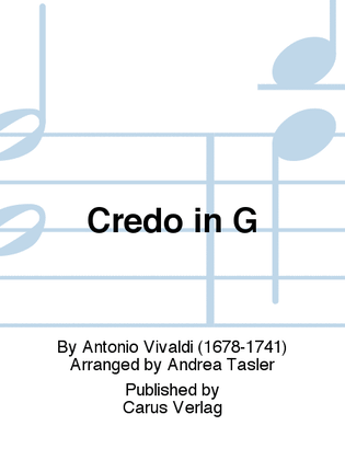 Book cover for Credo in G