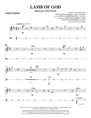 Book cover for Lamb Of God (Redeemer Of The World) - Percussion 1 & 2