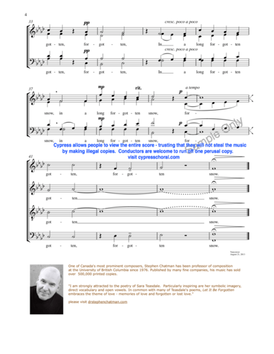 Let It Be Forgotten 4-Part scores gallery preview page 4