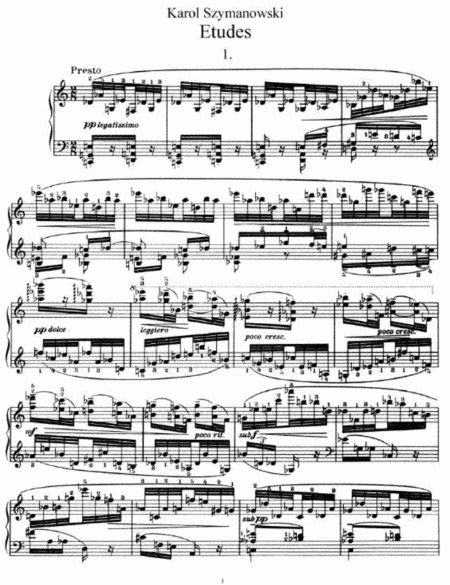 Karol Szymanowski - Etudes Op. 33