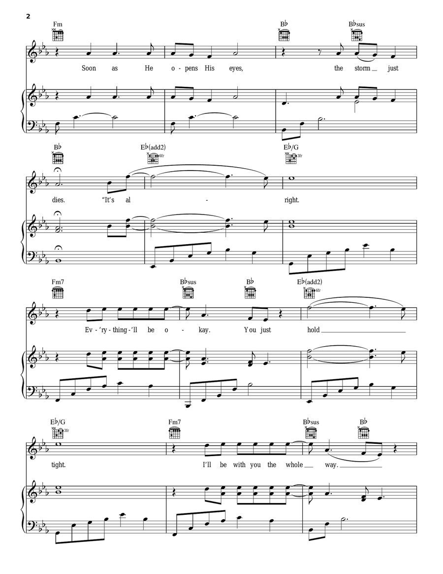 It's Alright Piano, Vocal, Guitar scores gallery preview page 2