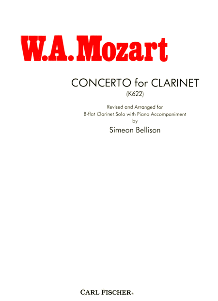 Wolfgang Amadeus Mozart: Concerto for Clarinet, K. 622
