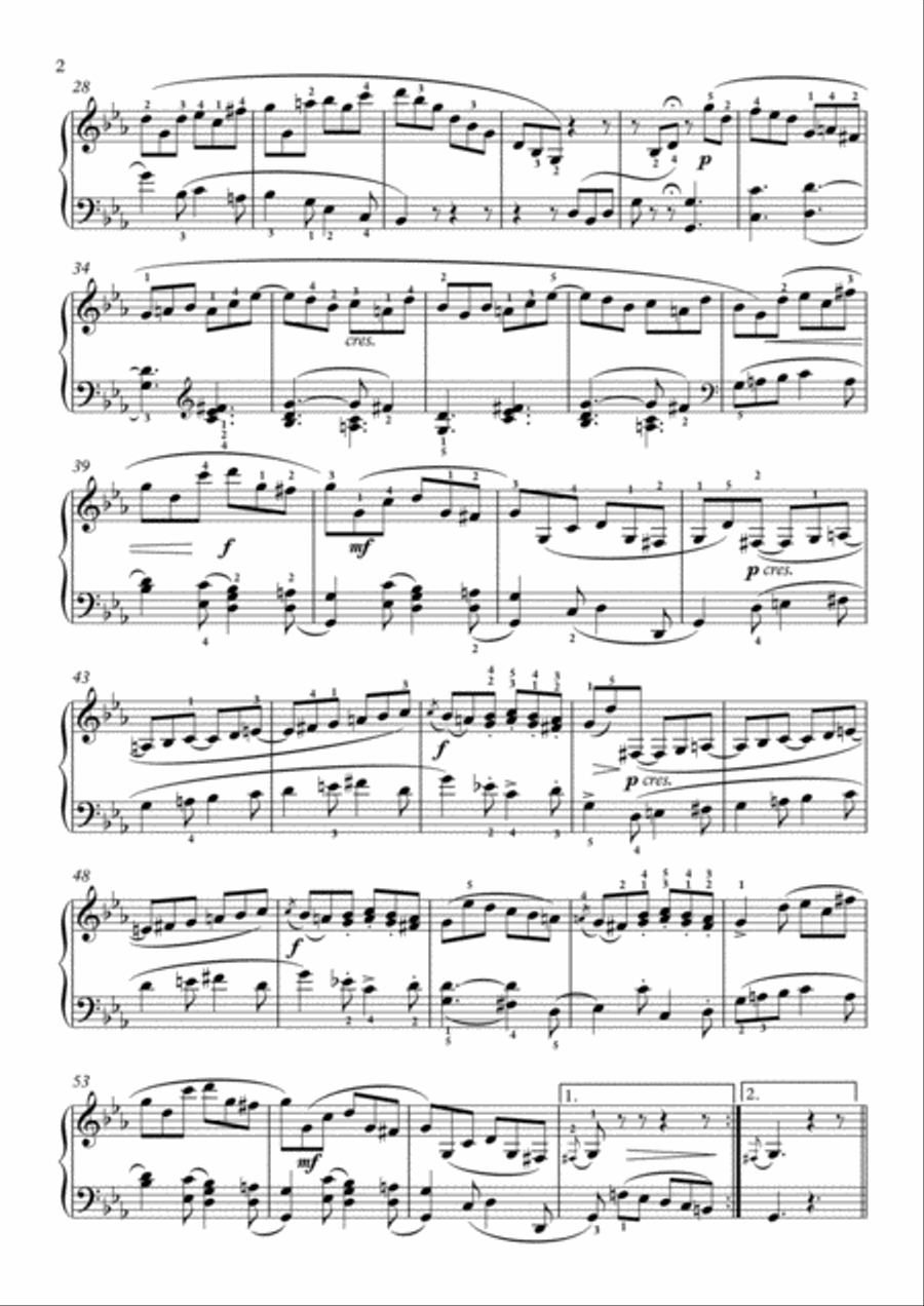 Scarlatti-Sonata in c-minor L.460 K.129(piano) Piano Solo scores gallery preview page 3