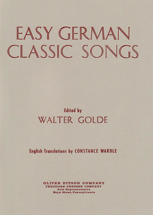 Book cover for Easy German Classic Songs