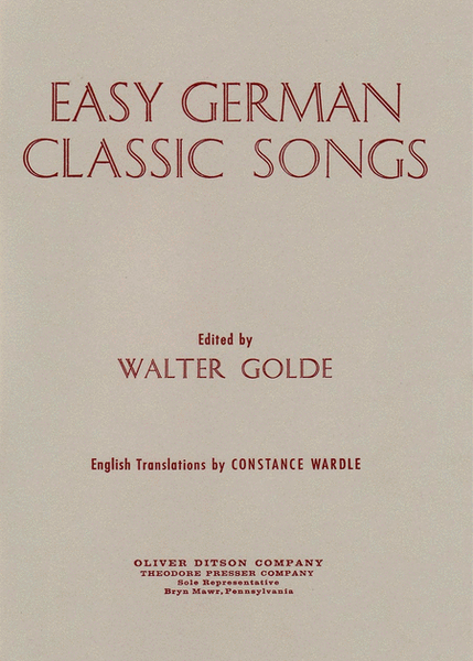 Easy German Classic Songs