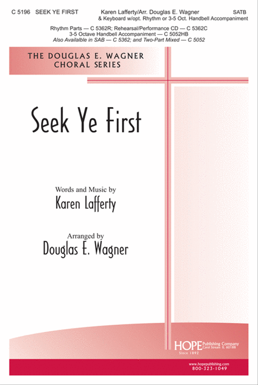 Seek Ye First 4-Part scores gallery preview page 1