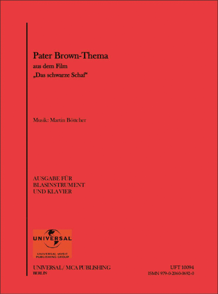 Pater Brown Thema Voice Solo scores gallery preview page 1