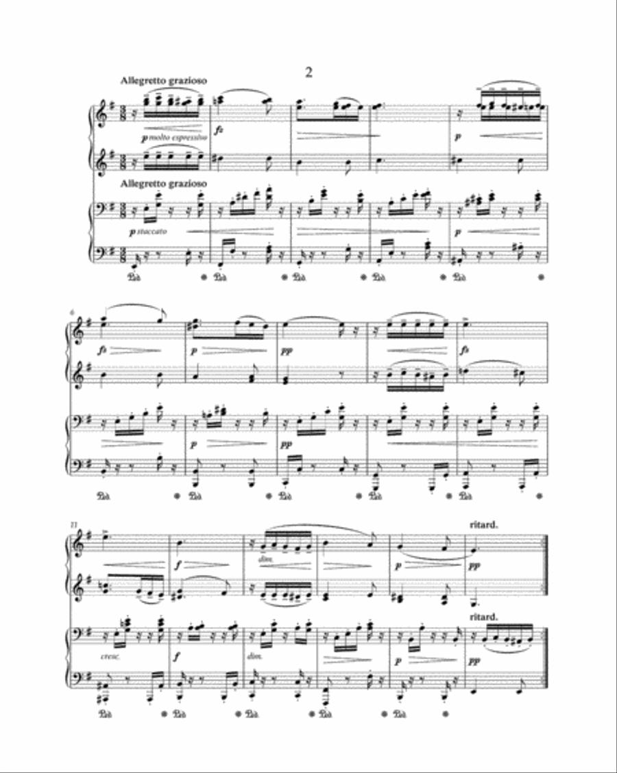 Slavonic Dances for Piano Duet op. 72 Piano Duet scores gallery preview page 2