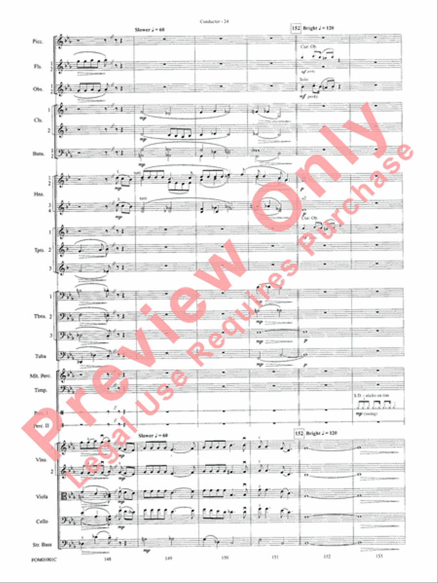 My Fair Lady (Medley) Full Orchestra scores gallery preview page 26