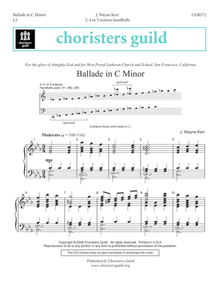 Book cover for Ballade in C Minor
