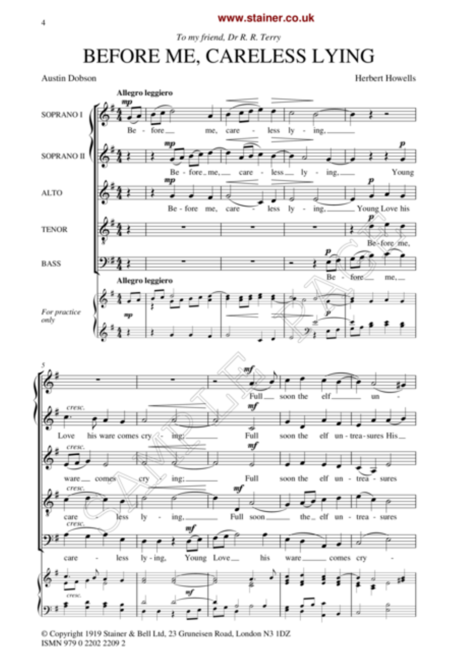 Before me careless lying Before me careless lying SSATB scores gallery preview page 2