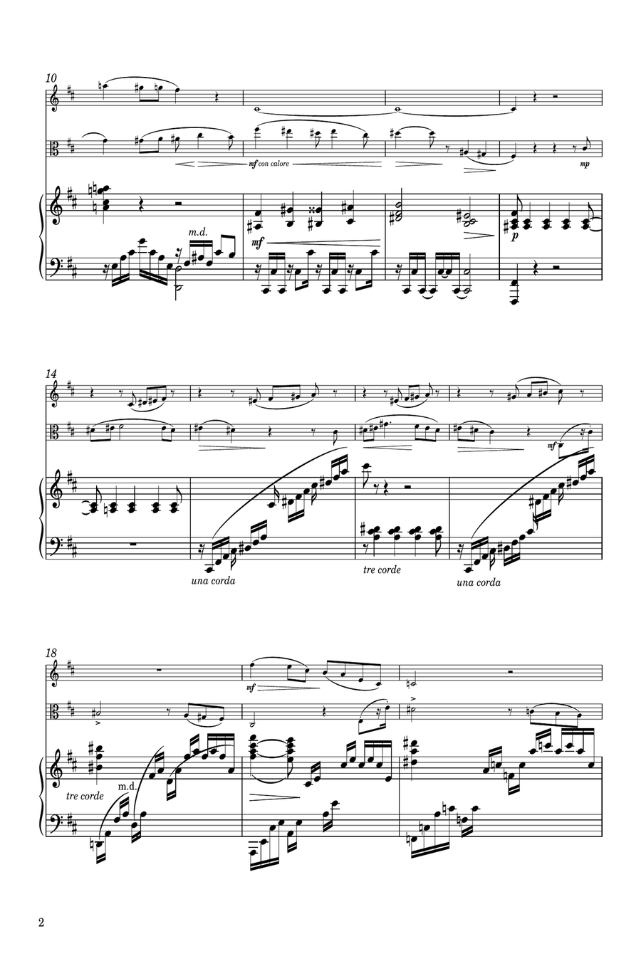 Mel Bonis: Soir! Matin! Trio for Piano, Violin and Viola Piano Trio scores gallery preview page 3