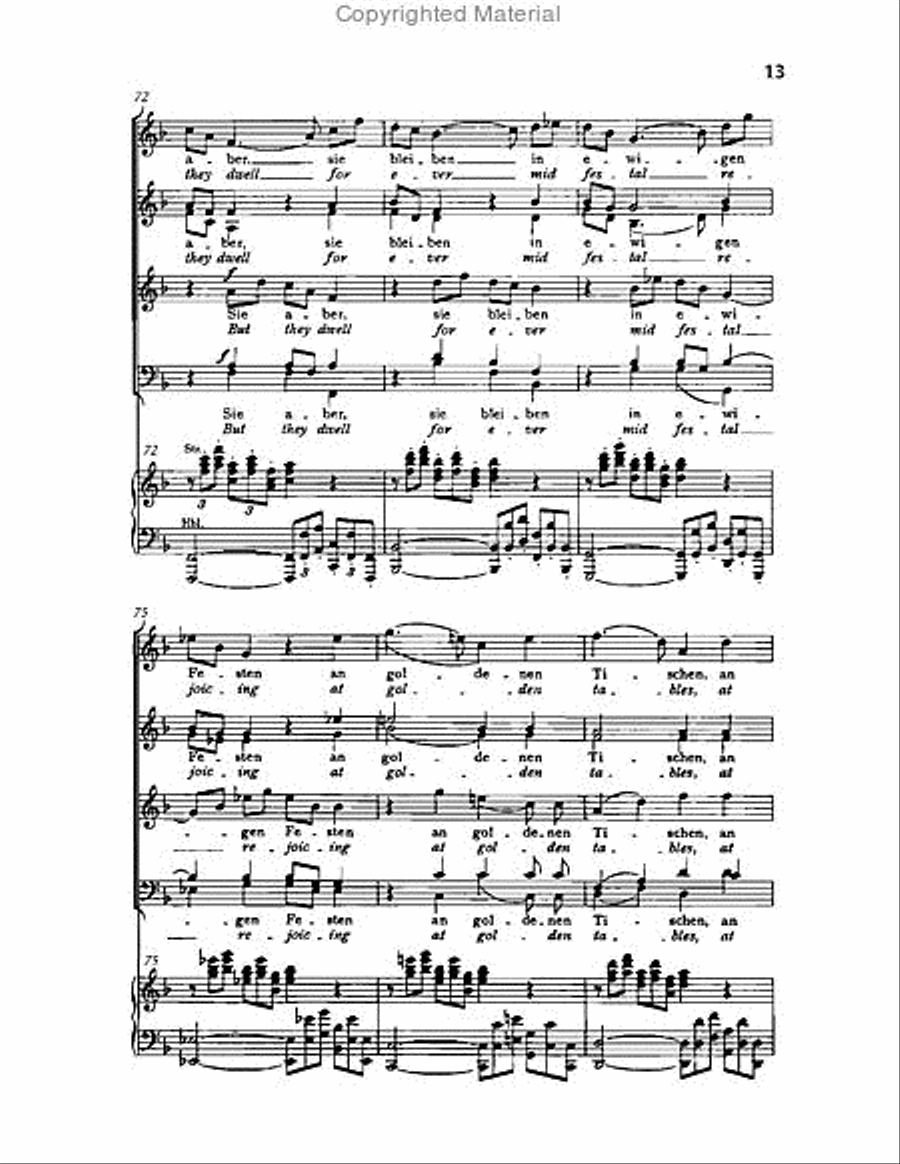 Gesang der Parzen, Op.89 Choir scores gallery preview page 13