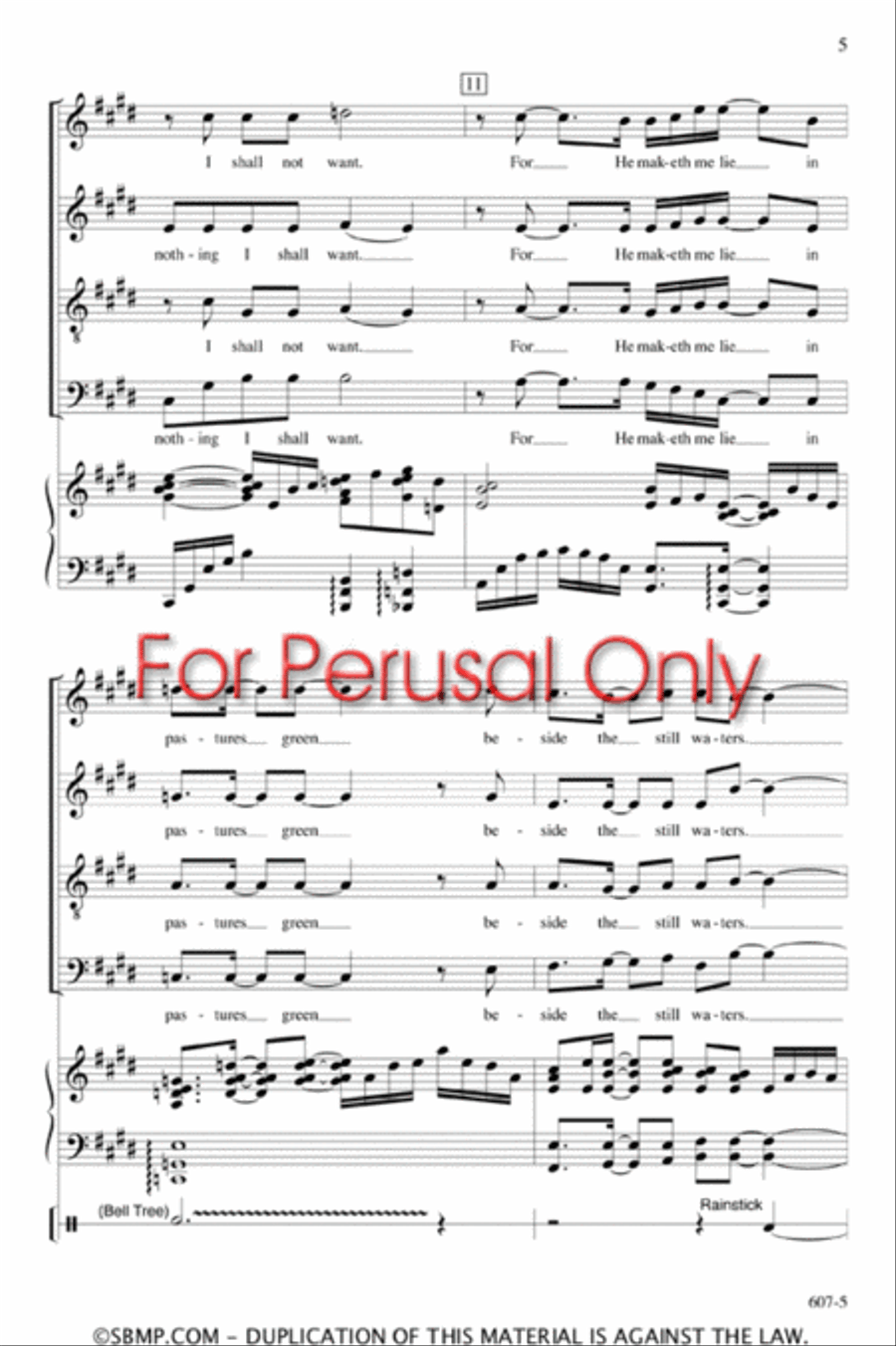Beside the Still Waters - SATB Octavo 4-Part scores gallery preview page 4