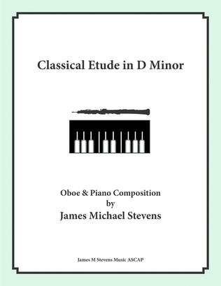 Book cover for Classical Etude in D Minor - Oboe & Piano