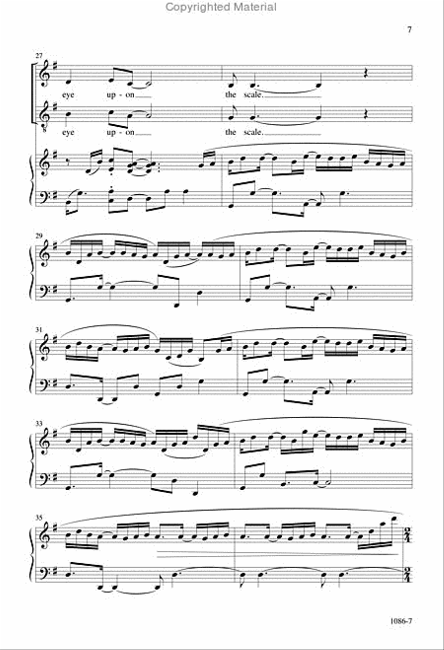 A Miner's Life - SATB Octavo 4-Part scores gallery preview page 6