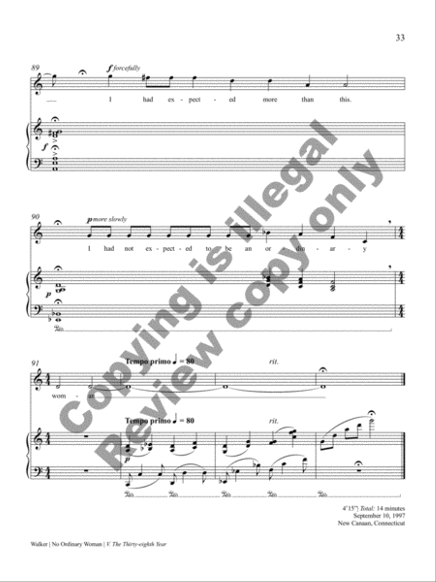 No Ordinary Woman! Soprano Voice scores gallery preview page 43