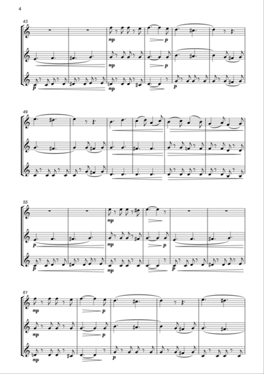 The Liberty Bell for Trumpet Trio Trumpet Trio scores gallery preview page 4