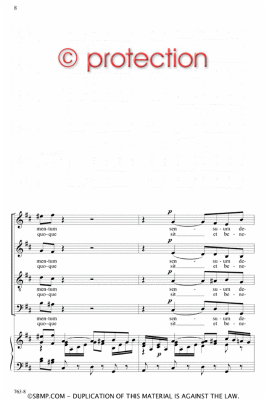 Tantum ergo - SATB Octavo 4-Part scores gallery preview page 7