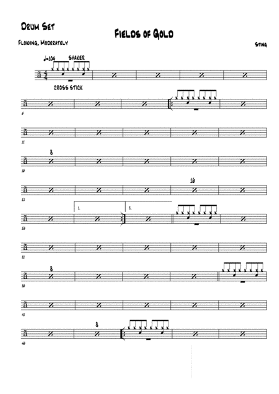Fields Of Gold Jazz Ensemble scores gallery preview page 4