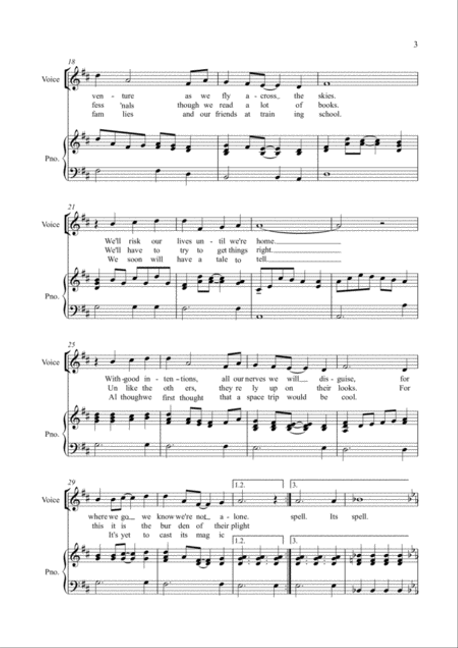 Going to the Stars Going to the Stars Choir scores gallery preview page 3