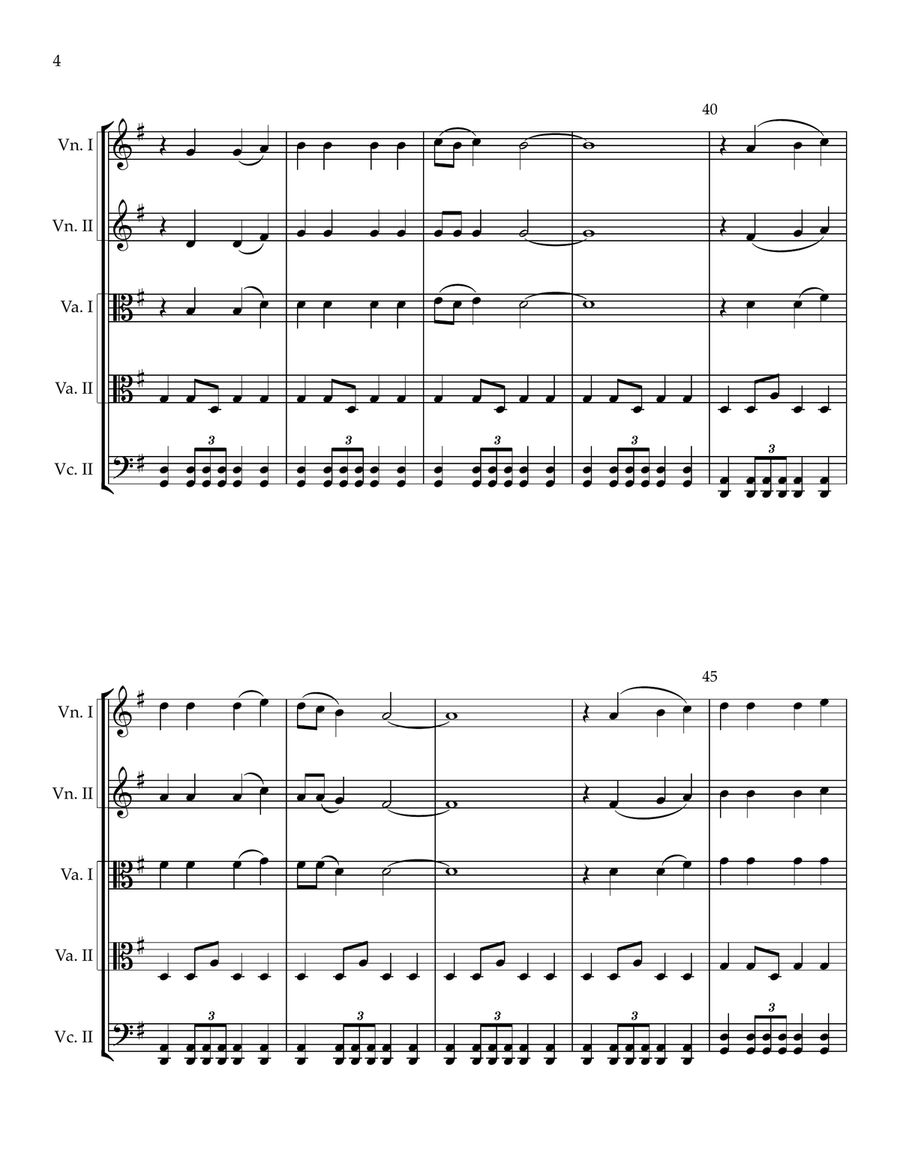 The Little Drummer Boy The Little Drummer Boy String Quintet scores gallery preview page 4