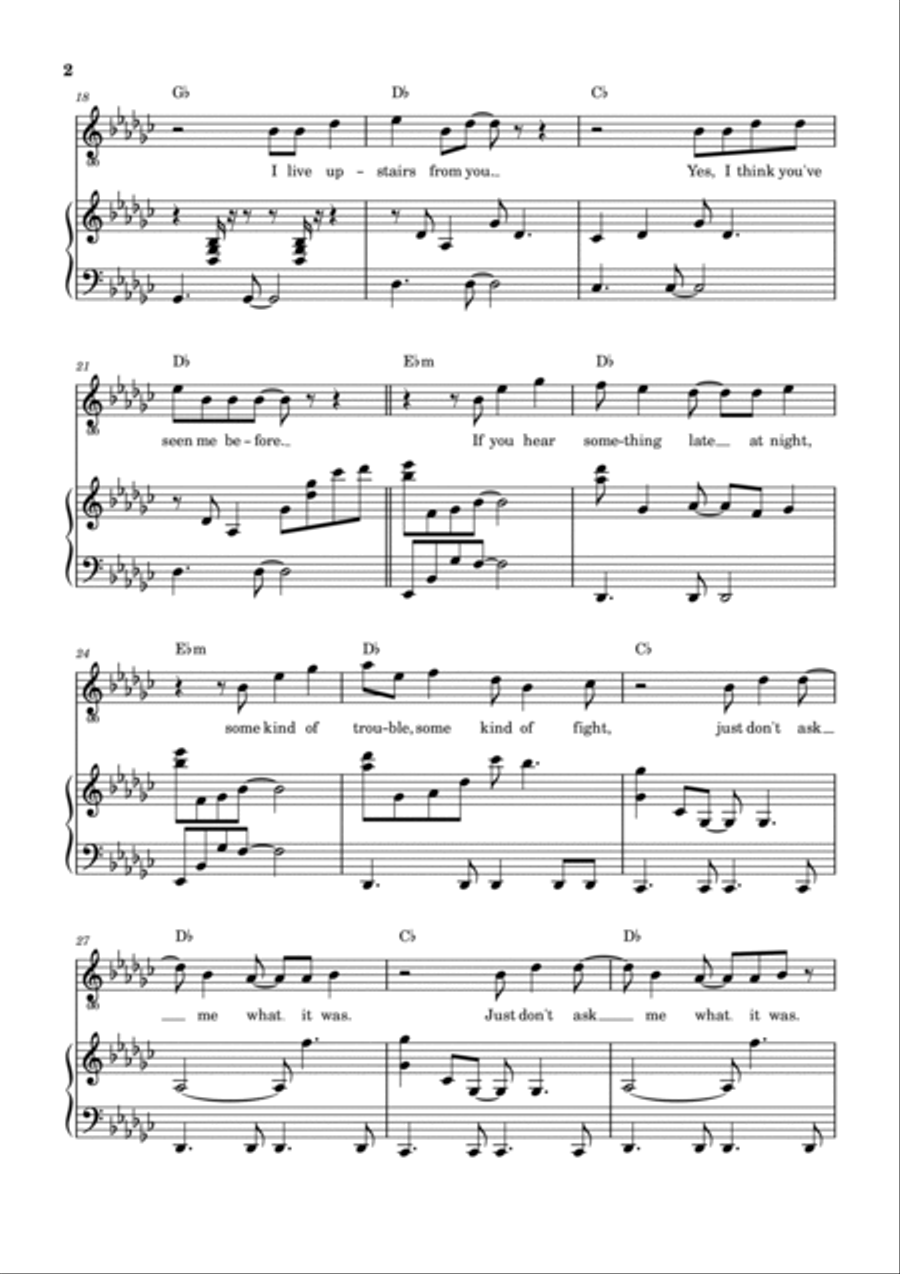 Luka Piano, Vocal, Guitar scores gallery preview page 3