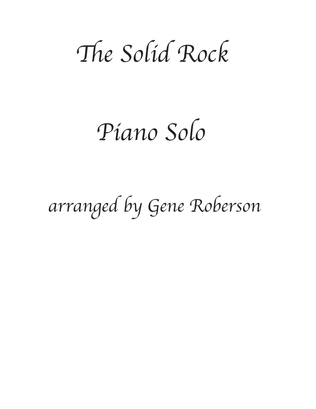 Book cover for The Solid Rock Piano Solo