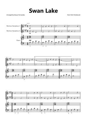 Swan Lake - Baritone Saxophone Duet with Piano