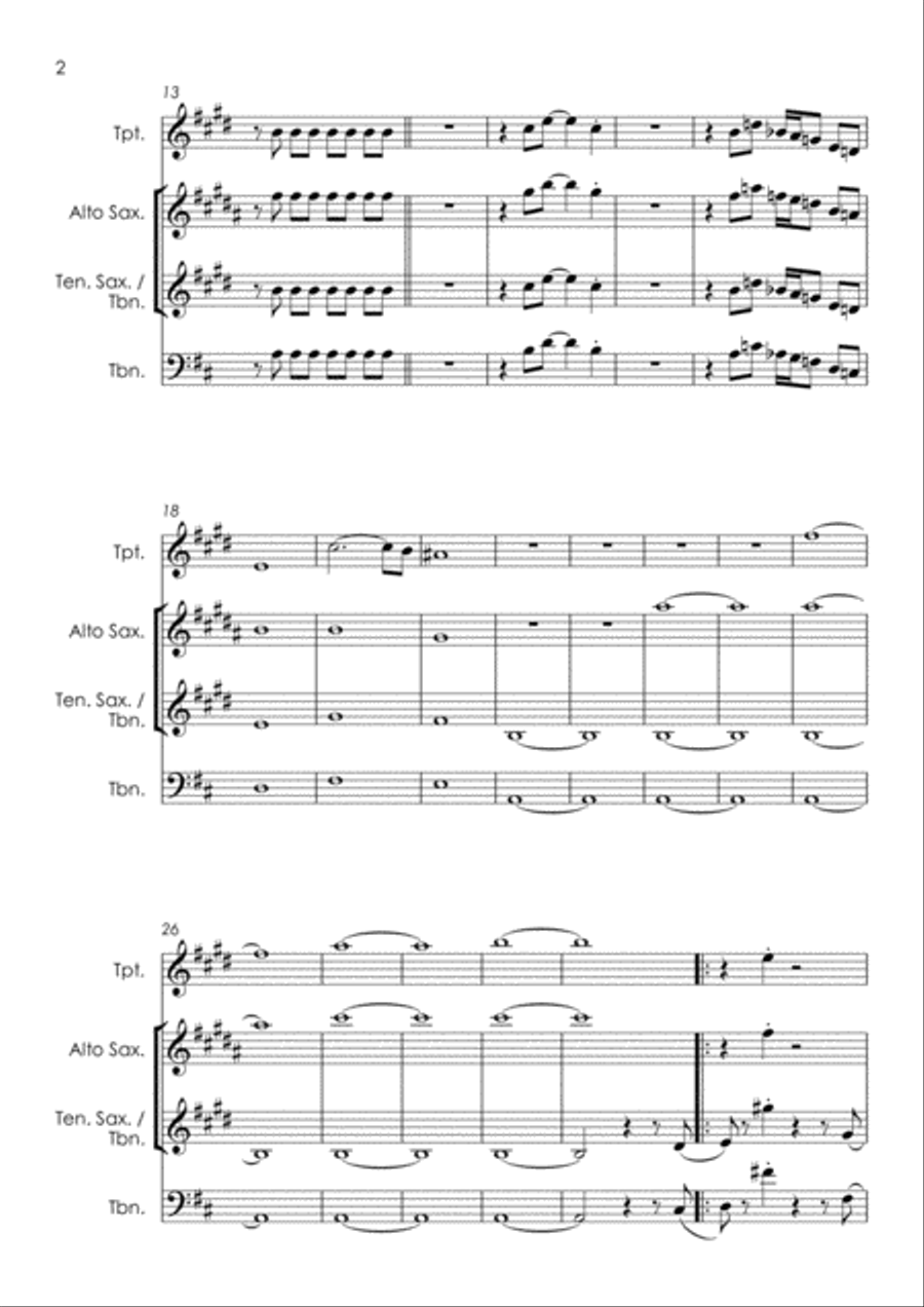 Shake A Tail Feather Tenor Saxophone scores gallery preview page 4