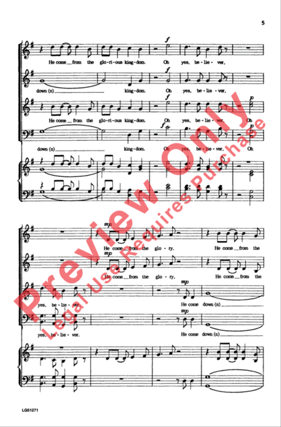 The Virgin Mary Had a Baby Boy 4-Part scores gallery preview page 5
